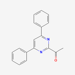 molecular formula C18H14N2O B6087742 1-(4,6-diphenyl-2-pyrimidinyl)ethanone 