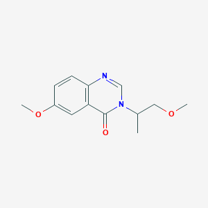 molecular formula C13H16N2O3 B6087750 6-methoxy-3-(2-methoxy-1-methylethyl)quinazolin-4(3H)-one 
