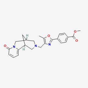 molecular formula C24H25N3O4 B6087757 methyl 4-(5-methyl-4-{[(1S,9R)-6-oxo-7,11-diazatricyclo[7.3.1.0~2,7~]trideca-2,4-dien-11-yl]methyl}-1,3-oxazol-2-yl)benzoate 