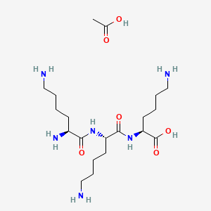 molecular formula C26H54N6O12 B608778 赖赖赖氨酸乙酸盐 CAS No. 79360-13-7
