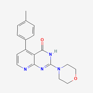 molecular formula C18H18N4O2 B6087814 5-(4-methylphenyl)-2-(4-morpholinyl)pyrido[2,3-d]pyrimidin-4(3H)-one 