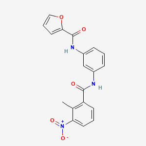 N-{3-[(2-methyl-3-nitrobenzoyl)amino]phenyl}-2-furamide