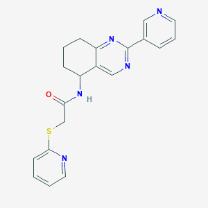 molecular formula C20H19N5OS B6087879 N-[2-(3-pyridinyl)-5,6,7,8-tetrahydro-5-quinazolinyl]-2-(2-pyridinylthio)acetamide 