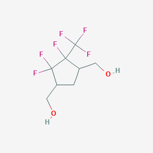 molecular formula C8H10F6O2 B6087899 [4,4,5-trifluoro-5-(trifluoromethyl)-1,3-cyclopentanediyl]dimethanol 