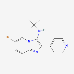 6-bromo-N-(tert-butyl)-2-pyridin-4-ylimidazo[1,2-a]pyridin-3-amine