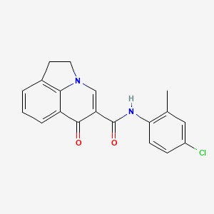 molecular formula C19H15ClN2O2 B6087942 N-(4-chloro-2-methylphenyl)-6-oxo-1,2-dihydro-6H-pyrrolo[3,2,1-ij]quinoline-5-carboxamide 