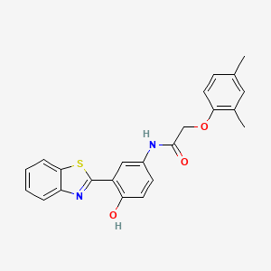 molecular formula C23H20N2O3S B6087970 N-[3-(1,3-benzothiazol-2-yl)-4-hydroxyphenyl]-2-(2,4-dimethylphenoxy)acetamide 