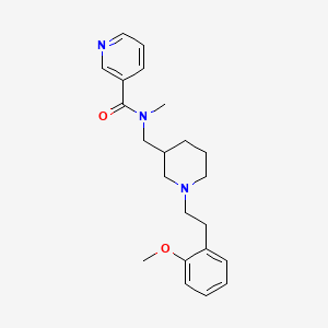 molecular formula C22H29N3O2 B6088042 N-({1-[2-(2-methoxyphenyl)ethyl]-3-piperidinyl}methyl)-N-methylnicotinamide 