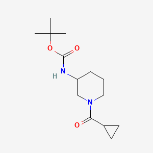 molecular formula C14H24N2O3 B6088144 tert-butyl [1-(cyclopropylcarbonyl)-3-piperidinyl]carbamate 