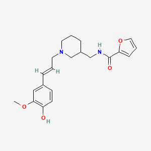 molecular formula C21H26N2O4 B6088152 N-({1-[(2E)-3-(4-hydroxy-3-methoxyphenyl)-2-propen-1-yl]-3-piperidinyl}methyl)-2-furamide 