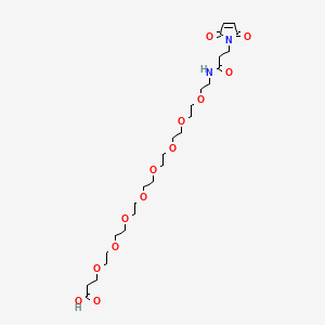 molecular formula C26H44N2O13 B608817 Mal-酰胺-PEG8-酸 CAS No. 1334177-86-4