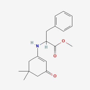 molecular formula C18H23NO3 B6088184 methyl N-(5,5-dimethyl-3-oxo-1-cyclohexen-1-yl)phenylalaninate 