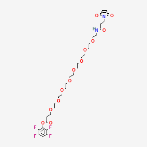 molecular formula C32H44F4N2O13 B608819 马来酰胺-PEG8-TFP酯 CAS No. 1924596-31-5