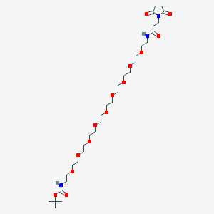 molecular formula C32H57N3O14 B608822 Mal-amido-PEG9-NH-Boc CAS No. 2182602-20-4