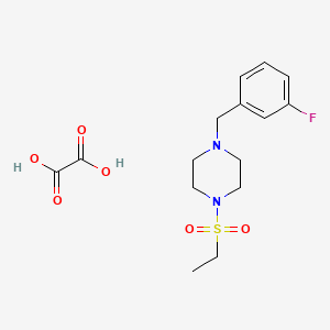 molecular formula C15H21FN2O6S B6088250 1-(ethylsulfonyl)-4-(3-fluorobenzyl)piperazine oxalate 