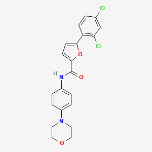 molecular formula C21H18Cl2N2O3 B6088278 5-(2,4-dichlorophenyl)-N-[4-(4-morpholinyl)phenyl]-2-furamide 