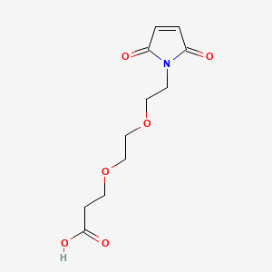 molecular formula C11H15NO6 B608830 马来酰-PEG2-酸 CAS No. 1374666-32-6