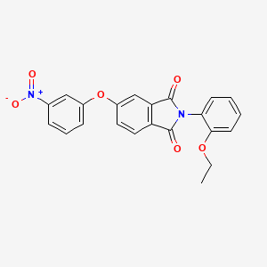 molecular formula C22H16N2O6 B6088303 2-(2-ethoxyphenyl)-5-(3-nitrophenoxy)-1H-isoindole-1,3(2H)-dione 