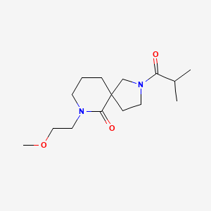 molecular formula C15H26N2O3 B6088315 2-isobutyryl-7-(2-methoxyethyl)-2,7-diazaspiro[4.5]decan-6-one 