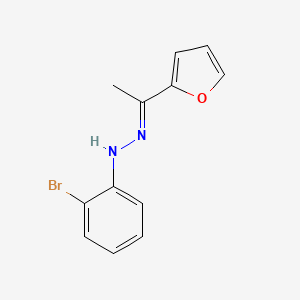 molecular formula C12H11BrN2O B6088319 1-(2-furyl)ethanone (2-bromophenyl)hydrazone 