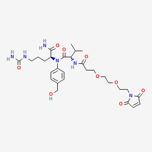 molecular formula C29H42N6O9 B608835 Mal-PEG2-Val-Cit-amido-PAB-OH CAS No. 2055041-38-6