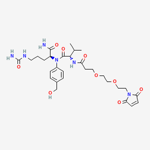 molecular formula C29H42N6O9 B608835 Mal-PEG2-Val-Cit-アミド-PAB-OH CAS No. 2055041-38-6