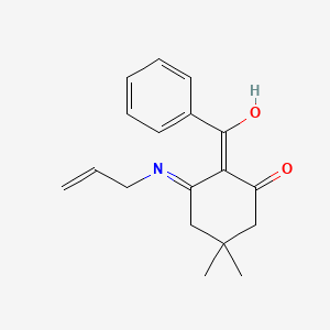 molecular formula C18H21NO2 B6088415 3-(allylamino)-2-benzoyl-5,5-dimethyl-2-cyclohexen-1-one 