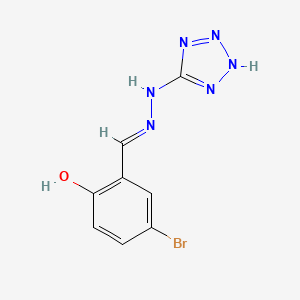 5-bromo-2-hydroxybenzaldehyde 1H-tetrazol-5-ylhydrazone