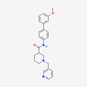molecular formula C25H27N3O2 B6088469 N-(3'-methoxy-4-biphenylyl)-1-(3-pyridinylmethyl)-3-piperidinecarboxamide 