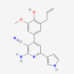 molecular formula C20H18N4O2 B6088499 4-(3-allyl-4-hydroxy-5-methoxyphenyl)-2-amino-6-(1H-pyrrol-3-yl)nicotinonitrile 