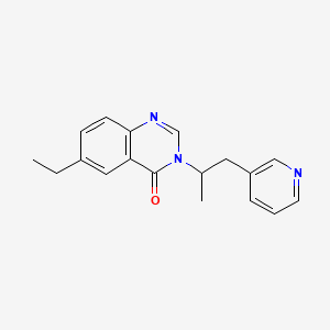 6-ethyl-3-(1-methyl-2-pyridin-3-ylethyl)quinazolin-4(3H)-one