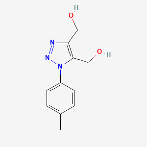 molecular formula C11H13N3O2 B6088558 [1-(4-methylphenyl)-1H-1,2,3-triazole-4,5-diyl]dimethanol 