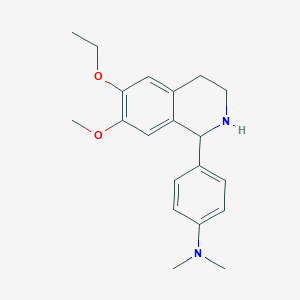 molecular formula C20H26N2O2 B6088570 4-(6-ethoxy-7-methoxy-1,2,3,4-tetrahydroisoquinolin-1-yl)-N,N-dimethylaniline 