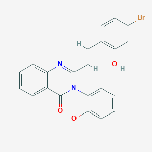 2-[2-(4-bromo-2-hydroxyphenyl)vinyl]-3-(2-methoxyphenyl)-4(3H)-quinazolinone