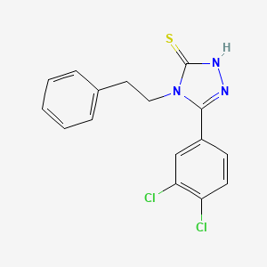 molecular formula C16H13Cl2N3S B6088743 5-(3,4-dichlorophenyl)-4-(2-phenylethyl)-4H-1,2,4-triazole-3-thiol 
