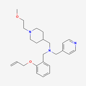 molecular formula C25H35N3O2 B6088757 1-[2-(allyloxy)phenyl]-N-{[1-(2-methoxyethyl)-4-piperidinyl]methyl}-N-(4-pyridinylmethyl)methanamine 