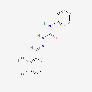 molecular formula C15H15N3O3 B6088794 2-hydroxy-3-methoxybenzaldehyde N-phenylsemicarbazone 