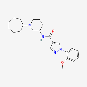 molecular formula C23H32N4O2 B6088841 N-(1-cycloheptyl-3-piperidinyl)-1-(2-methoxyphenyl)-1H-pyrazole-4-carboxamide 