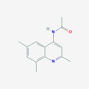 molecular formula C14H16N2O B6088857 N-(2,6,8-trimethyl-4-quinolinyl)acetamide 