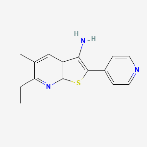 molecular formula C15H15N3S B6088887 6-ethyl-5-methyl-2-(4-pyridinyl)thieno[2,3-b]pyridin-3-amine 