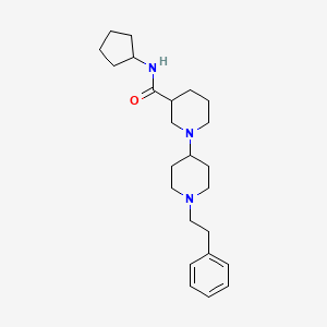 molecular formula C24H37N3O B6088984 N-cyclopentyl-1'-(2-phenylethyl)-1,4'-bipiperidine-3-carboxamide 