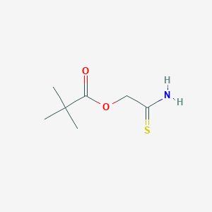 molecular formula C7H13NO2S B060890 2-氨基-2-硫代乙基新戊酸酯 CAS No. 175204-79-2