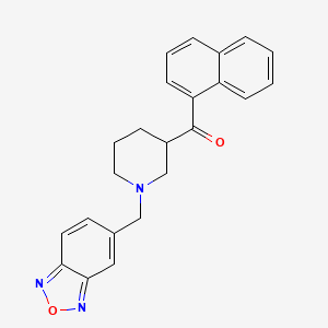 [1-(2,1,3-benzoxadiazol-5-ylmethyl)-3-piperidinyl](1-naphthyl)methanone