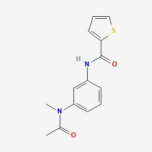 molecular formula C14H14N2O2S B6089059 N-{3-[acetyl(methyl)amino]phenyl}-2-thiophenecarboxamide 