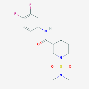 molecular formula C14H19F2N3O3S B6089095 N-(3,4-difluorophenyl)-1-[(dimethylamino)sulfonyl]-3-piperidinecarboxamide 
