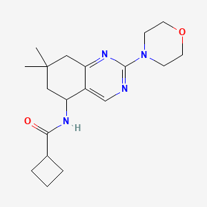 molecular formula C19H28N4O2 B6089166 N-[7,7-dimethyl-2-(4-morpholinyl)-5,6,7,8-tetrahydro-5-quinazolinyl]cyclobutanecarboxamide 