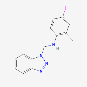 molecular formula C14H13IN4 B6089181 (1H-1,2,3-benzotriazol-1-ylmethyl)(4-iodo-2-methylphenyl)amine 