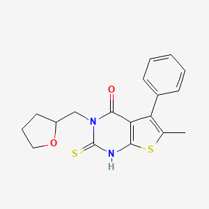 2-mercapto-6-methyl-5-phenyl-3-(tetrahydro-2-furanylmethyl)thieno[2,3-d]pyrimidin-4(3H)-one
