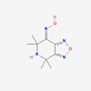 molecular formula C9H14N4O2 B6089194 4,4,6,6-tetramethyl-5,6-dihydro[1,2,5]oxadiazolo[3,4-c]pyridin-7(4H)-one oxime 