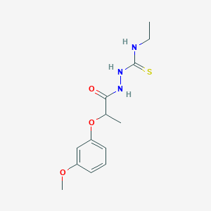 N-ethyl-2-[2-(3-methoxyphenoxy)propanoyl]hydrazinecarbothioamide